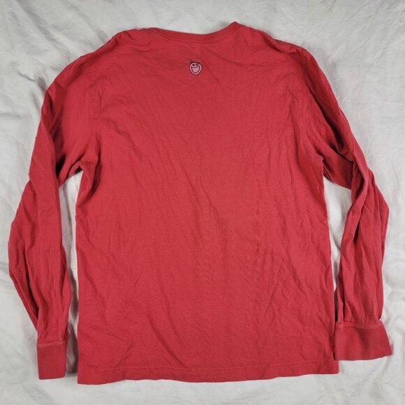 Life Is Good Mens Small Red Shirt Land Of The Free Because Of The Brave Graphic - Picture 2 of 9